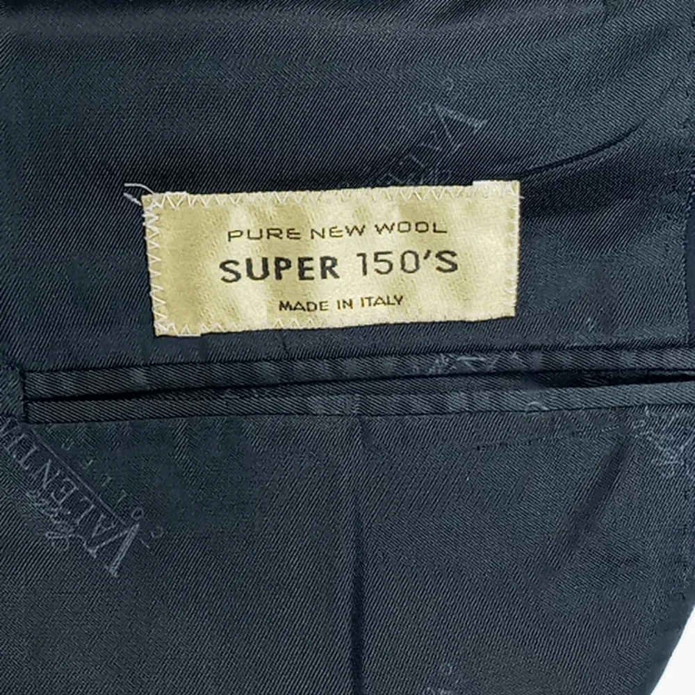 Sergio Valentino Platinum Collection Super 150's Men Navy Pinstripe Suit Jacket